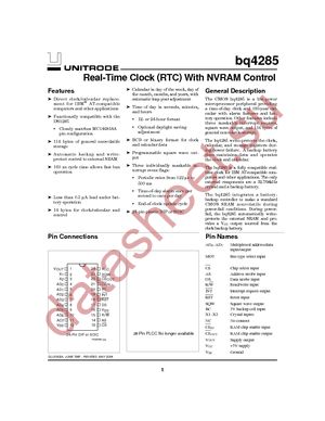 BQ4285P-SB2 datasheet  